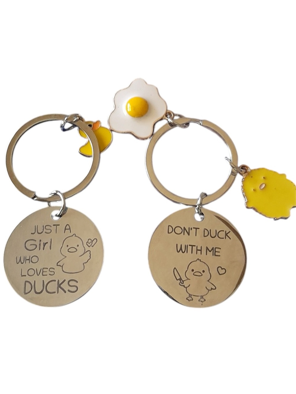 Matching Duck Keychains Don’t Duck With Me / Just a Girl Who Loves Ducks